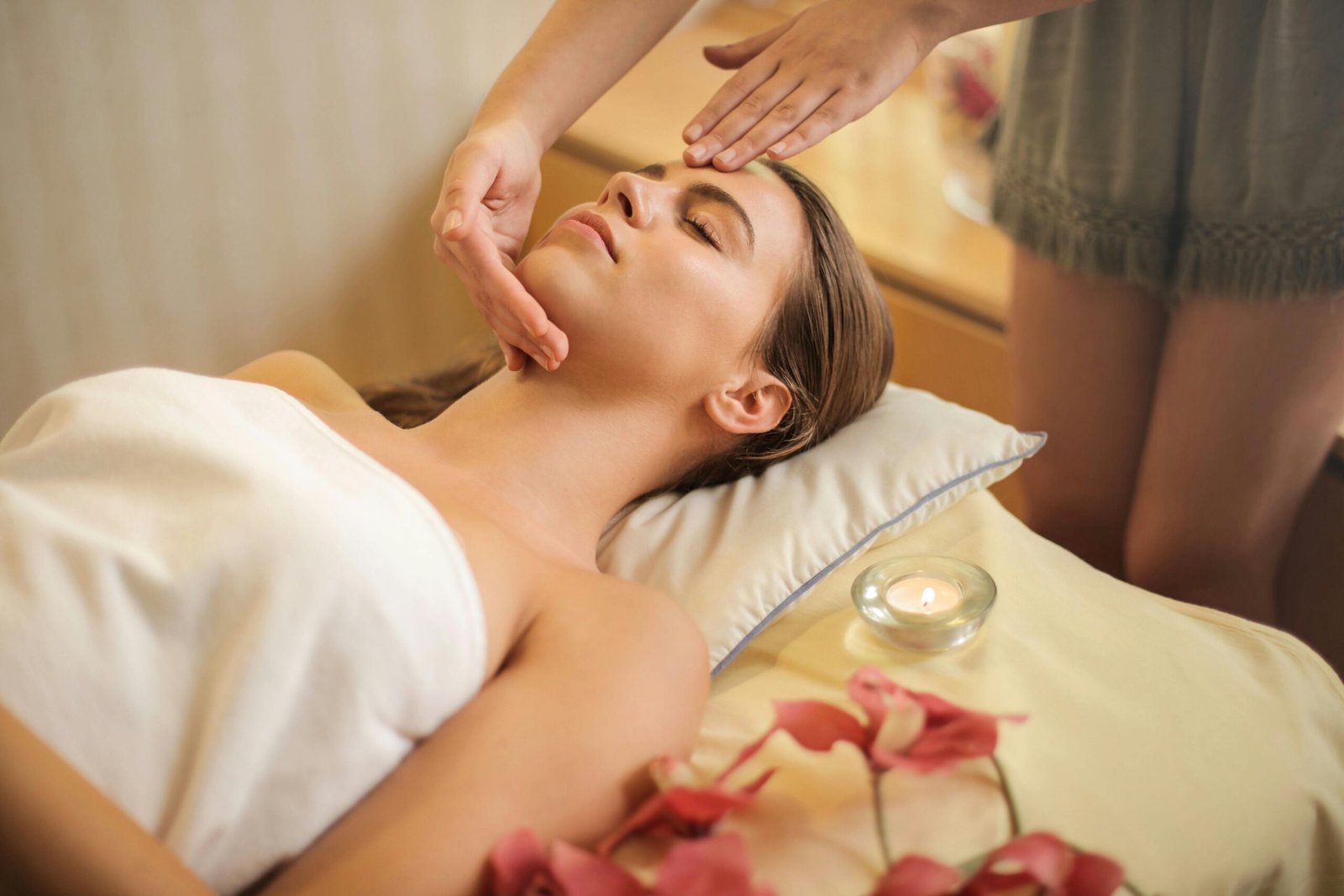 A facial massage in the practice’s existing image library